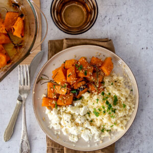 cous cous zucca e feta