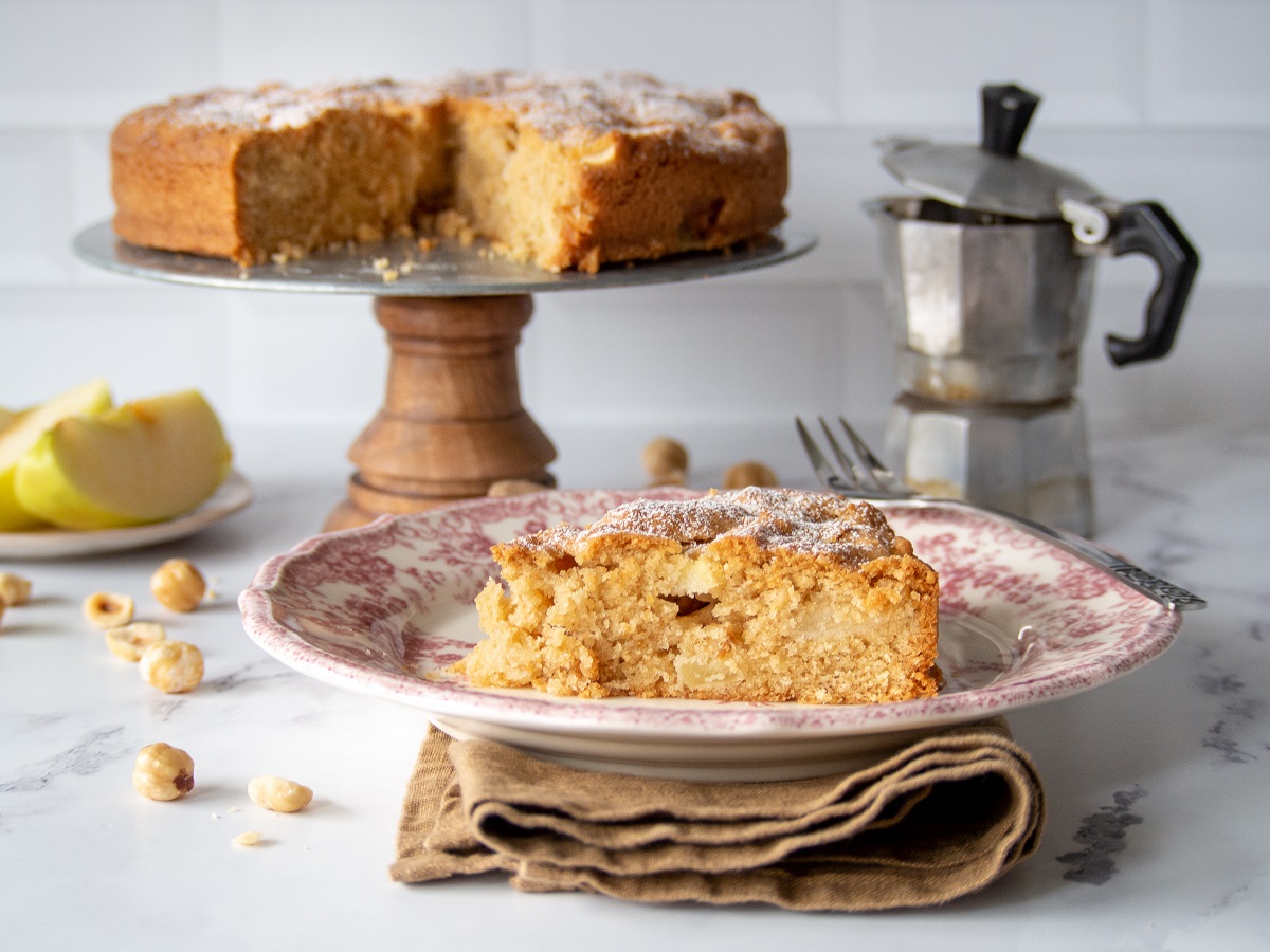 torta rustica mele e nocciole