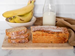banana bread con ricotta senza glutine