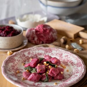 gnocchi di barbabietola