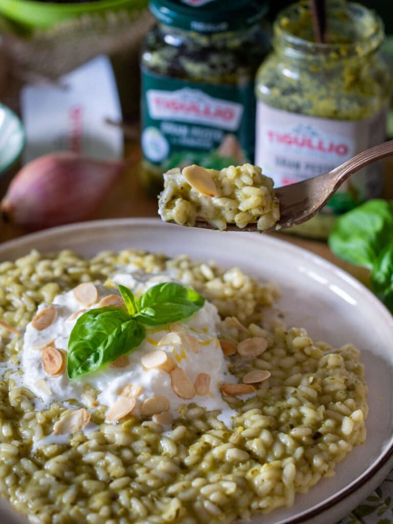 risotto al pesto tigullio