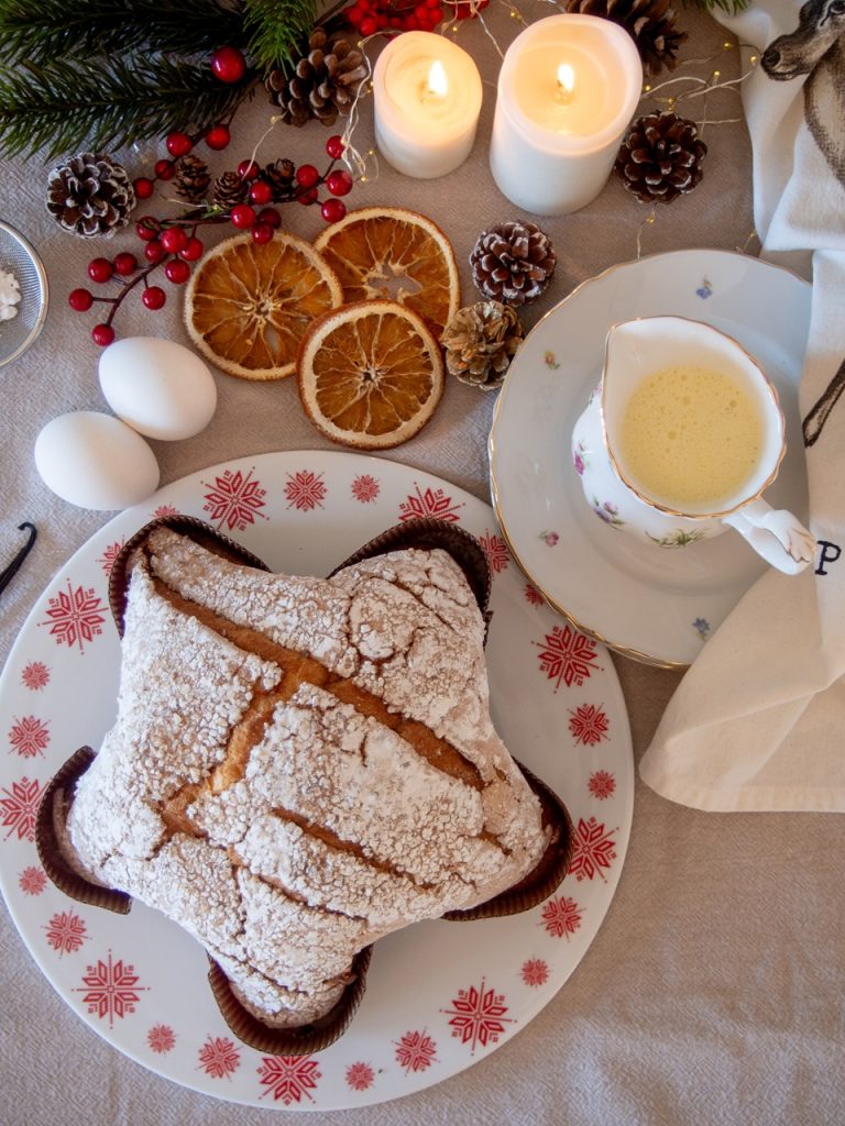 panettone e crema inglese