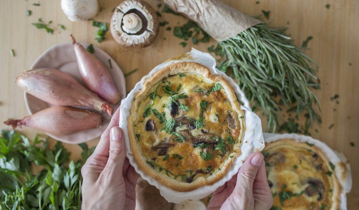 mini quiche ai funghi
