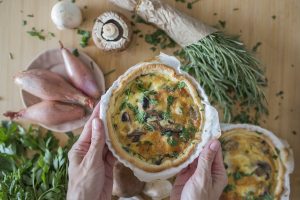 mini quiche ai funghi