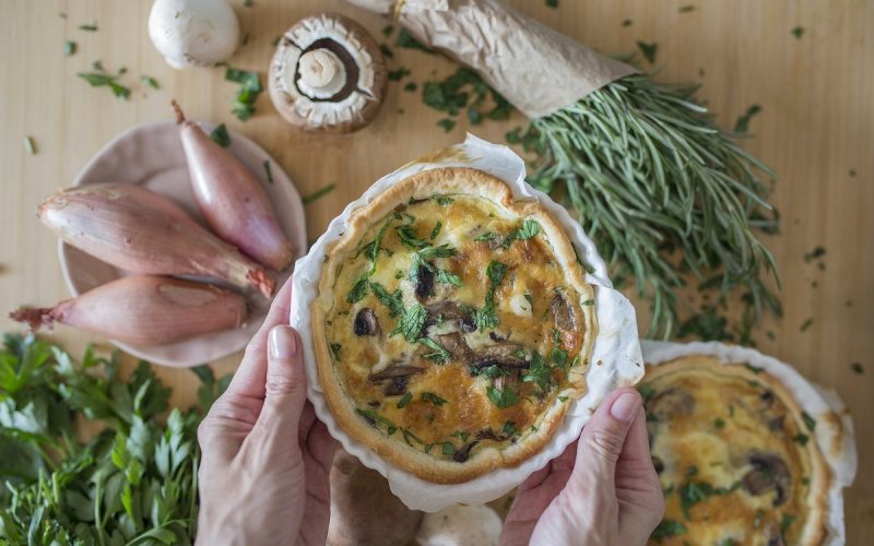 mini quiche ai funghi