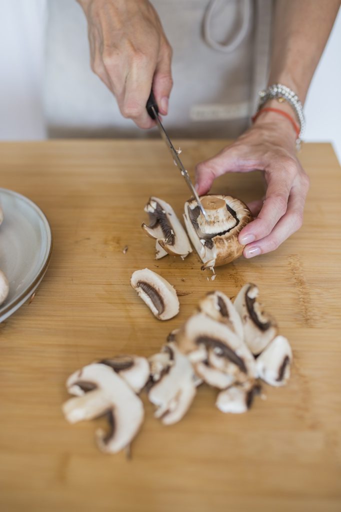 Mini quiche ai funghi
