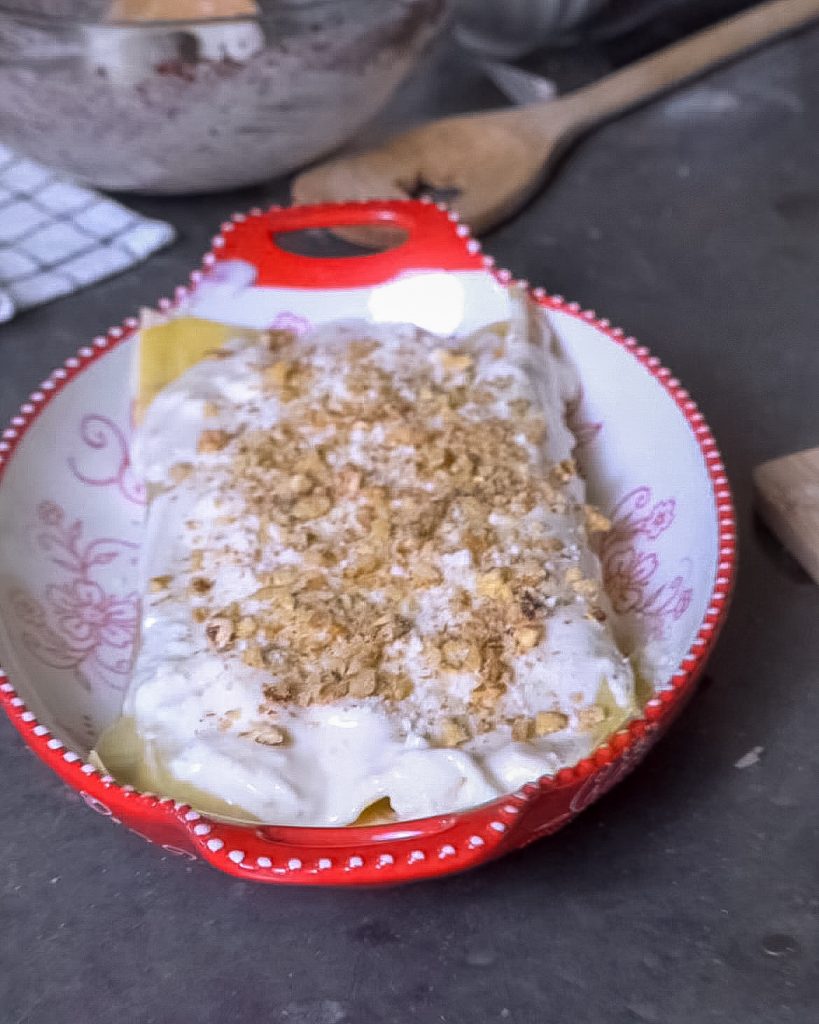 cannelloni radicchio e noci