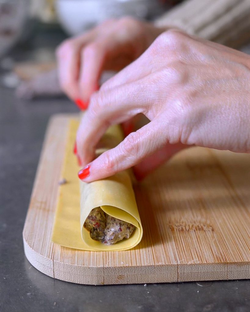 cannelloni radicchio e noci