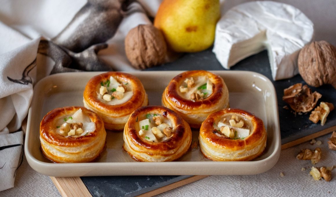 Vol-au-vent pere e camembert