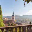 Baden-Baden, vista della città e della chiesa